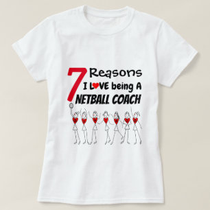 Liebe 7 Grund-I, die ein Netball-Zug ist T-Shirt