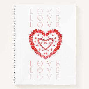 LIEBE 8.5x11 Spiral-Notebook Notizbuch