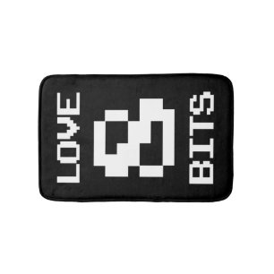 Liebe 8 Bits Badematte