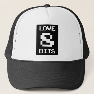 Liebe 8 Bits Truckerkappe