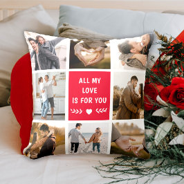 Liebe 8 Fotomaterial Rot Kissen