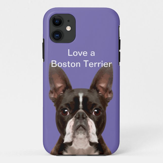 Liebe A Boston Terrier Case-Mate iPhone Hülle (Rückseite)