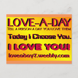 Liebe A Day Post Card Postkarte