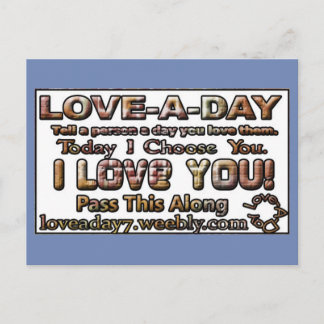 Liebe-a-Day-Postkarten Postkarte
