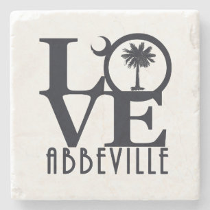 LIEBE Abbeville SC Steinuntersetzer