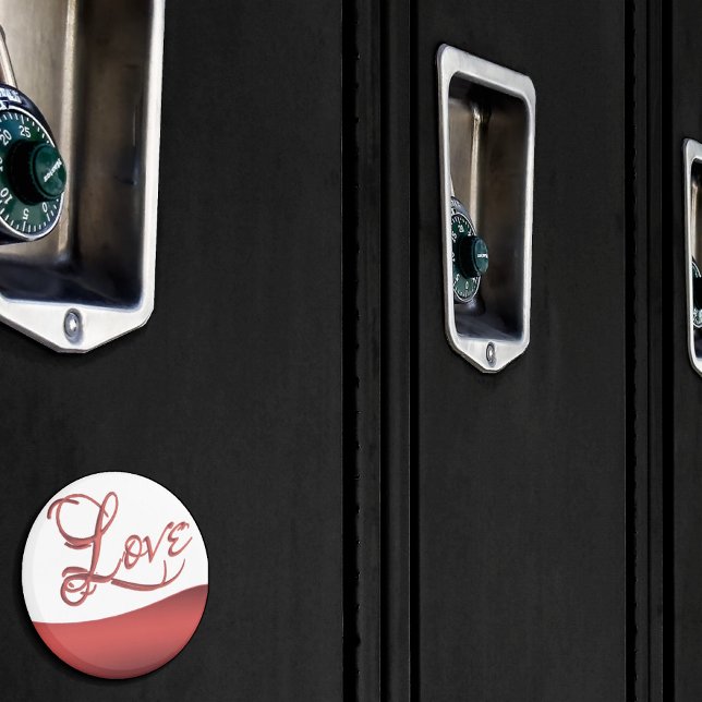 Liebe Abstrakt | Modernes Lässiges Handschrift Magnet (Von Creator hochgeladen)