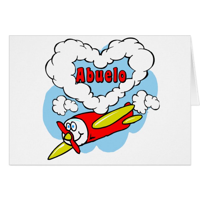 Liebe Abuelo scherzt Flugzeug (Vorderseite (Horizontal))