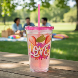 LIEBE Acrylic Tumbler Acryltrinkbecher