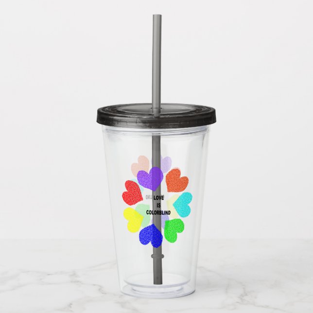 Liebe Acryltrinkbecher (Vorderseite)