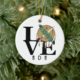 LIEBE Ada Oklahoma Keramik Ornament