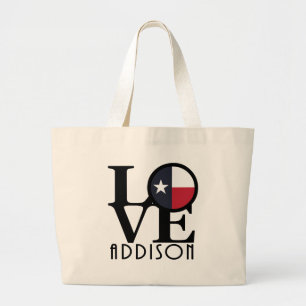 LIEBE Addison Texas Jumbo Stoffbeutel