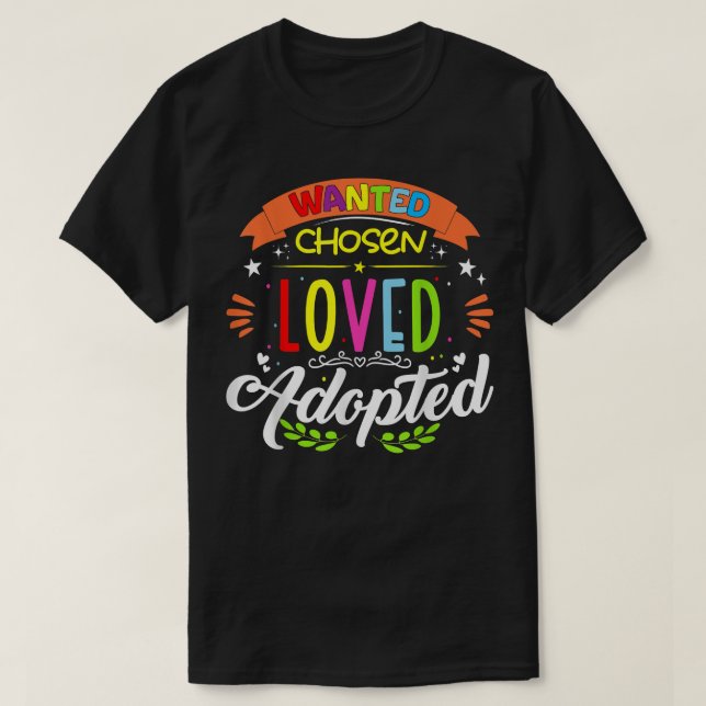 Liebe Adoptiert Adoptive Adoption T-Shirt (Design vorne)