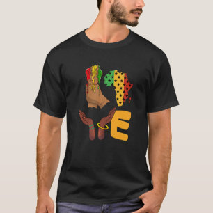 Liebe Africa Map Melanin African Continental Ameri T-Shirt