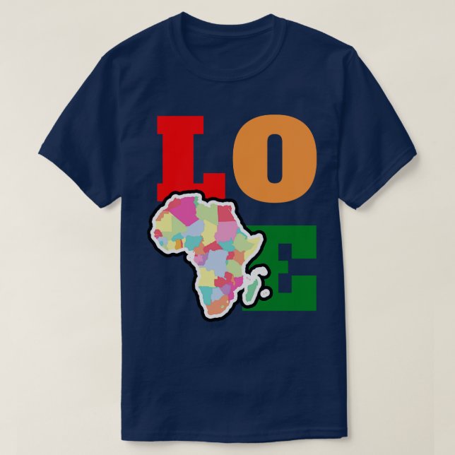 Liebe Afrika 8 T-Shirt (Design vorne)