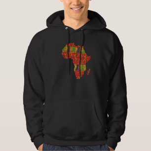 Liebe Afrika Afrikanische Landkarte Stolz Schwarze Hoodie