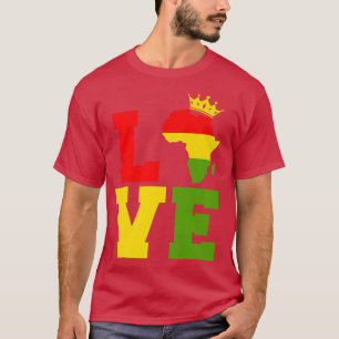 Liebe Afrika Schwarze Geschichte Monat 2022 Afrika T-Shirt