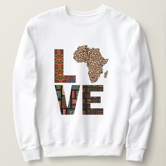 Liebe Afrika  Sweatshirt (Design vorne)