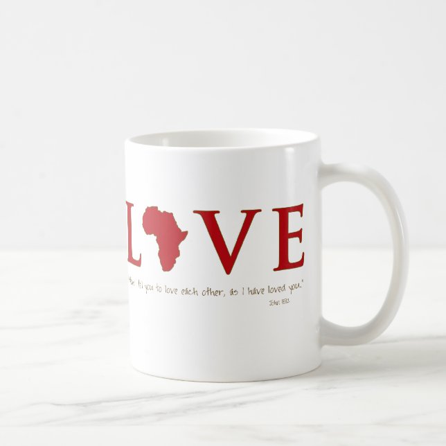 Liebe-Afrika-Tasse Kaffeetasse (Rechts)