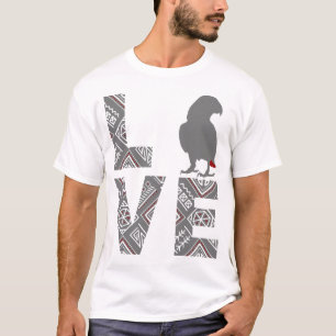 Liebe Afrikanischer Papagei T-Shirt