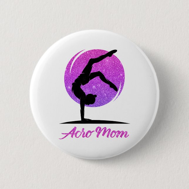 Liebe Akro-Yoga, Akro-Tanz, Akro-Tänzer-Mutter Button (Vorderseite)