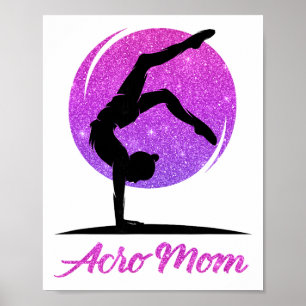 Liebe Akro-Yoga, Akro-Tanz, Akro-Tänzer-Mutter Poster