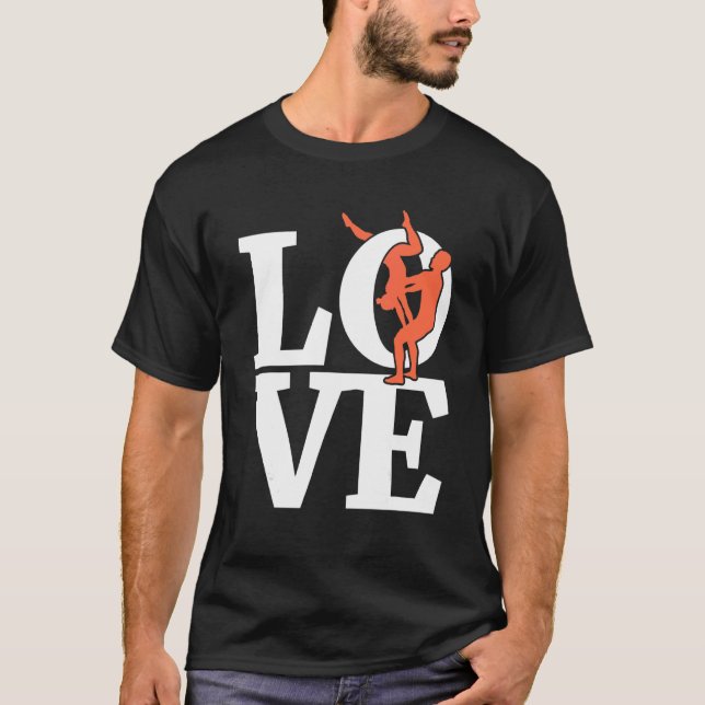 Liebe Akroyoga Acro Yoga 1 T-Shirt (Vorderseite)