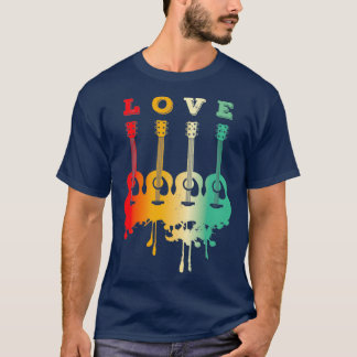 Liebe Akustikgitarre Akustikgitarre Spieler Gesche T-Shirt