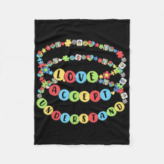 Liebe Akzeptiere Verstehe Autismus-Bewusstsein Per Fleecedecke