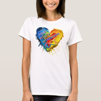 Liebe akzeptieren Autismus T-Shirt