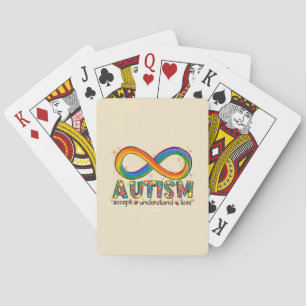 Liebe akzeptieren - Unendlichkeit des Autismus Spielkarten