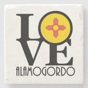 LIEBE Alamogordo Steinuntersetzer