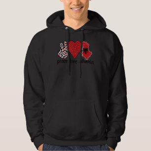 Liebe Albanien Stolze albanische Flagge Albanische Hoodie