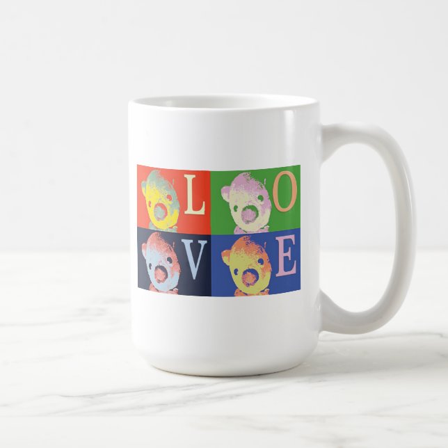 LIEBE-ALBERNE ALTE BÄRN-TASSE KAFFEETASSE (Rechts)