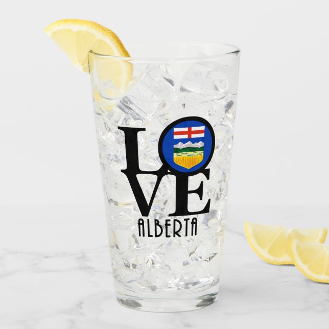 LIEBE Alberta Kanada Glas (Vorderseite Ice)