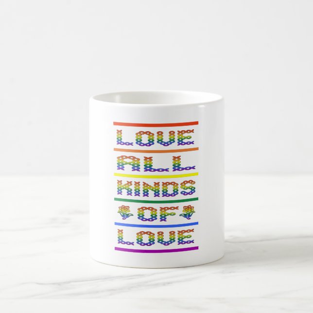 Liebe Alle Arten von Liebe Kaffeetasse (Mittel)