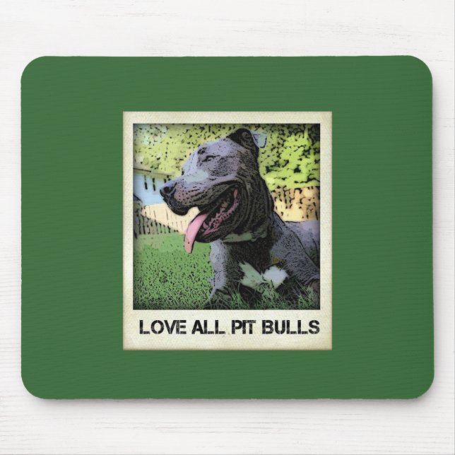 Liebe alle Gruben-Stiere Mousepad (Vorne)