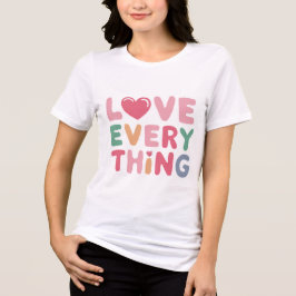 Liebe - Alles - Positiver und Inspirationsorientie Tri-Blend Shirt