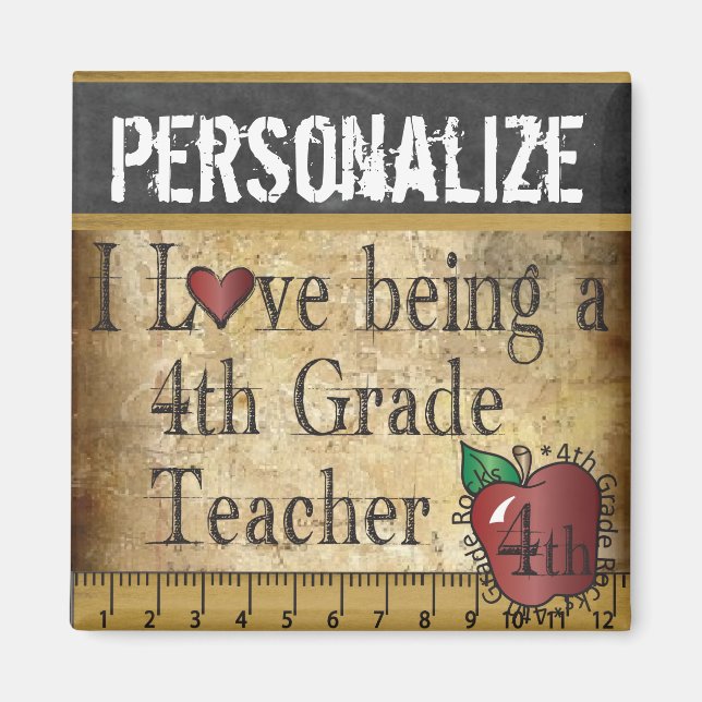 Liebe als 4. Lehrerin Magnet (Vorne)