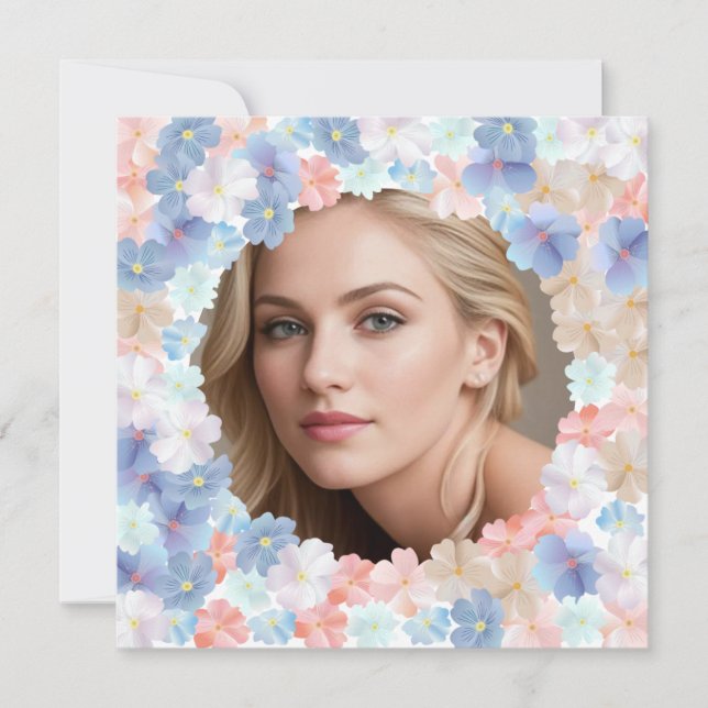 Liebe als Blume Feiertagskarte (Vorderseite)