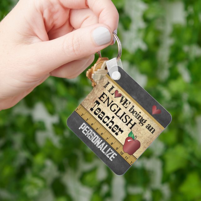 Liebe als Englischlehrerin Schlüsselanhänger (Hand)