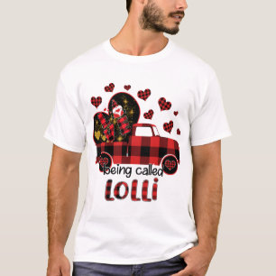 Liebe als Lolli Red Truck Gnome Valentine T-Shirt