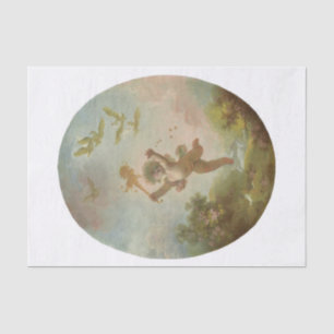 Liebe als Narrheit von Jean-Honore Fragonard Seidenpapier
