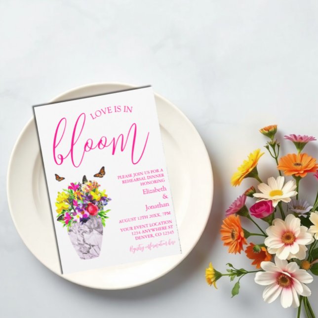 Liebe am Abend der blumenreichen Probe Einladung (Von Creator hochgeladen)