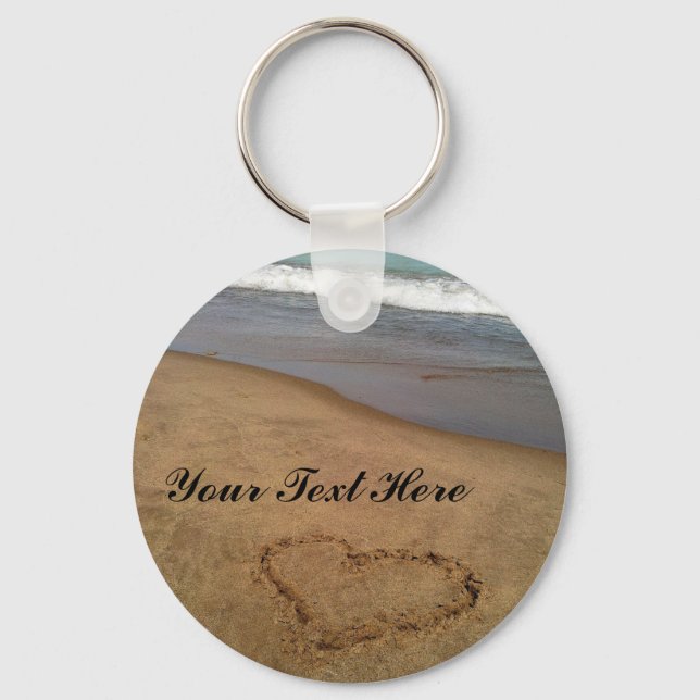 Liebe am Beach Schlüsselanhänger (Vorderseite)