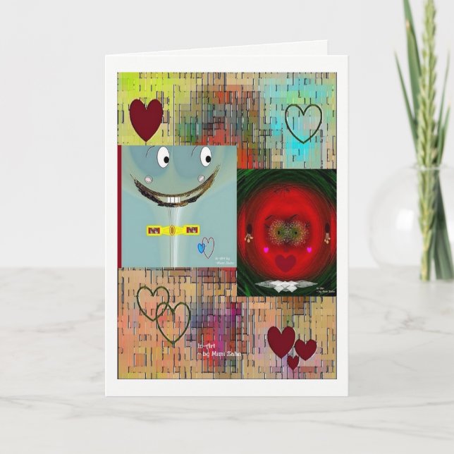 "Liebe am ersten Anblick" 12x18 leere Karte (Vorderseite)