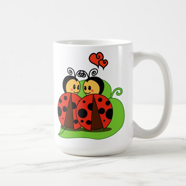 Liebe am ersten Anblick Kaffeetasse (Rechts)