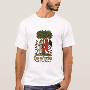 Liebe am ersten Bite - Mittelalter Teufel und Eve T-Shirt