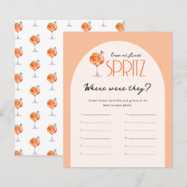 Liebe am ersten Spritz Bridal wo waren sie spielen