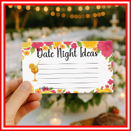 Liebe am ersten Spritz Date Night Ideale Bridal Begleitkarte