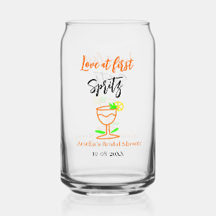 Liebe am ersten Spritz Orange Black Brautparty GL Dosenglas